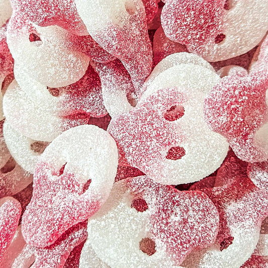 VEGAN FIZZY STRAWBERRY SKULLS