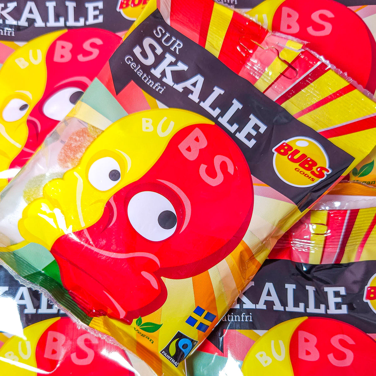 BUBS Mini Sour Skulls 90g- BUBS Swedish Candy Online