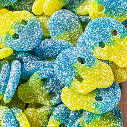 VEGAN LEMON & PEACH FIZZY SKULLS
