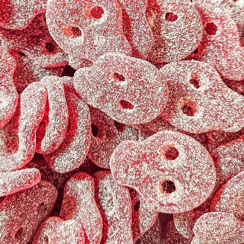 Vegan Fizzy Peach Skulls