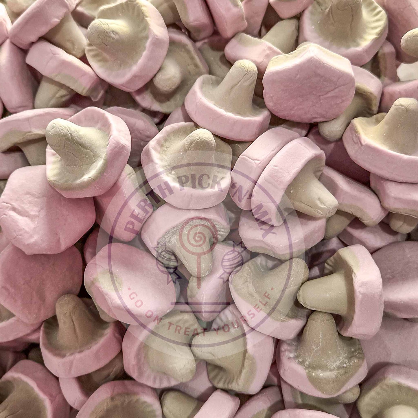 Violet Liquorice Foam Mushrooms
