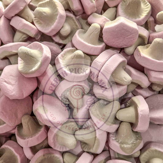 Violet Liquorice Foam Mushrooms