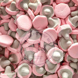 Raspberry Liquorice Foam Mushrooms 100g