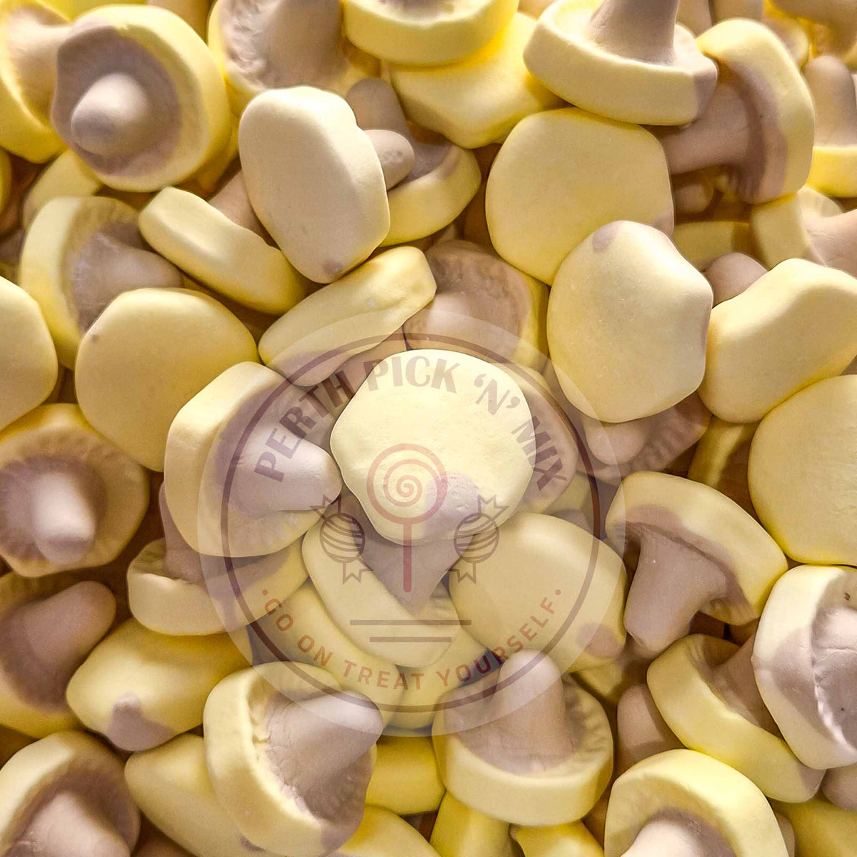 Banana & Caramel Foam Mushrooms 100g