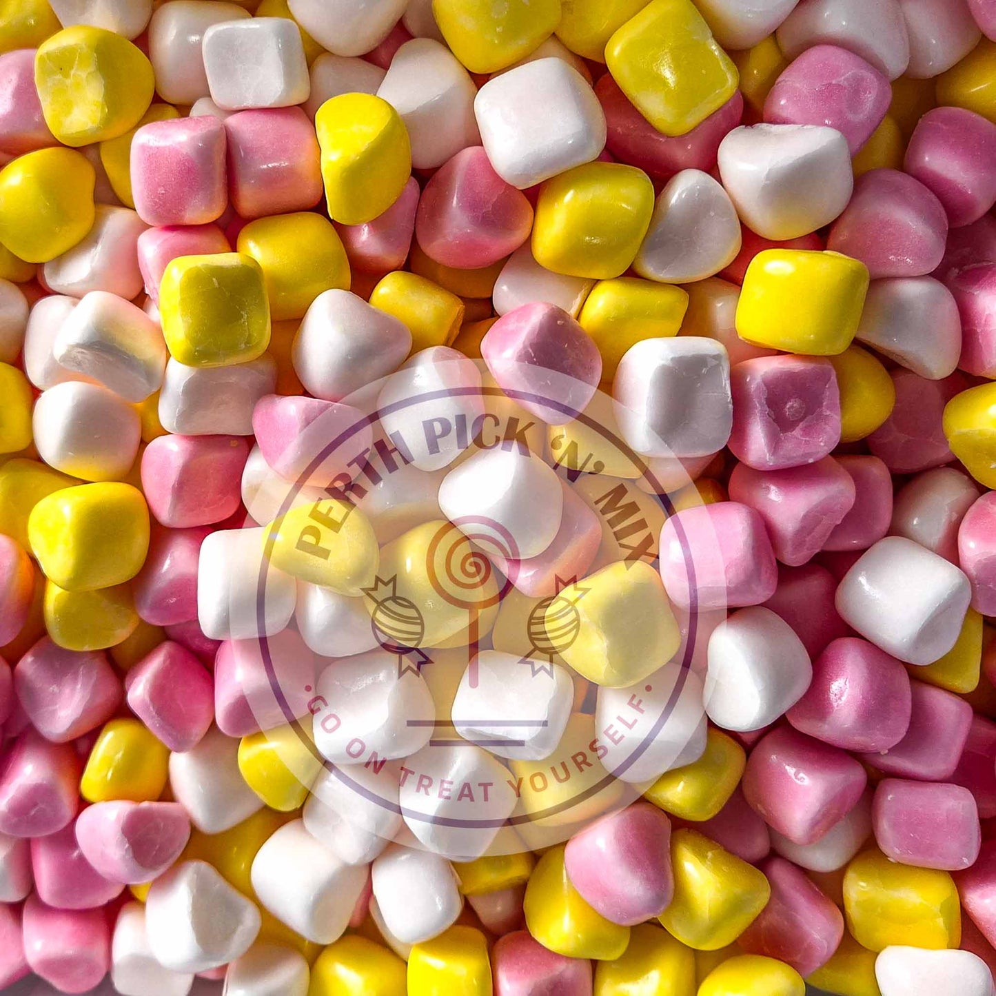 Candy Coated Marshmallow Hearts 100g