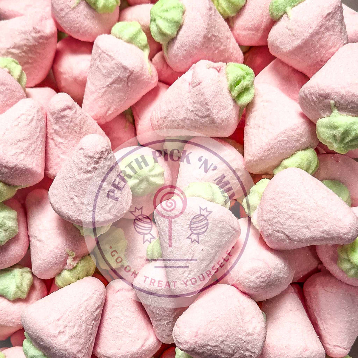Mega Strawberry Marshmallows - 100g