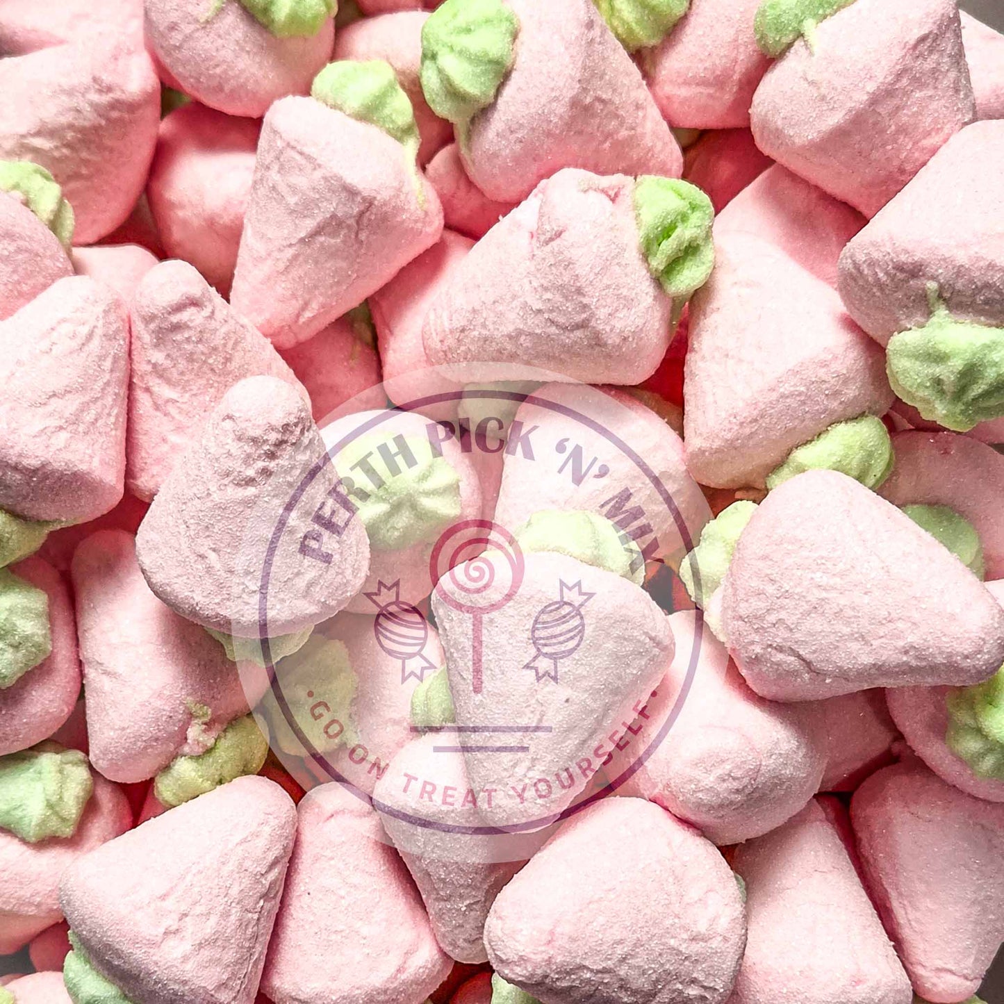 Jelly Filled Strawberry Marshmallows - 100g