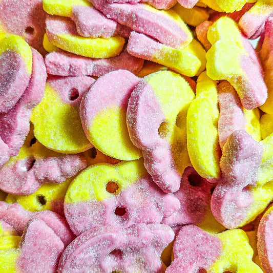 BUBS Sour Raspberry and Lemon Skulls 100g