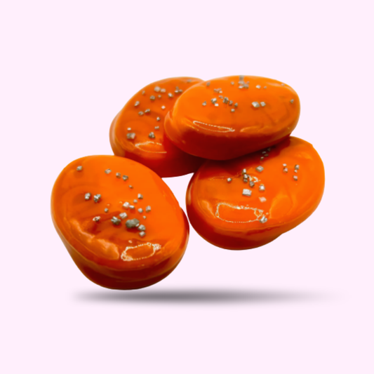 Candy Coated - BUBS Banana & Caramel Ovals (Peachy Banoffee) - 4 pieces