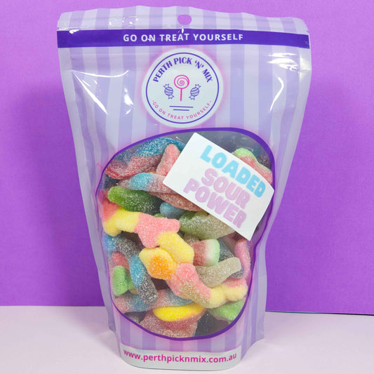 LOADED Sour Power Lolly Mix 300g
