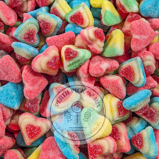 3D Sugared Hearts - UK Sweets Online