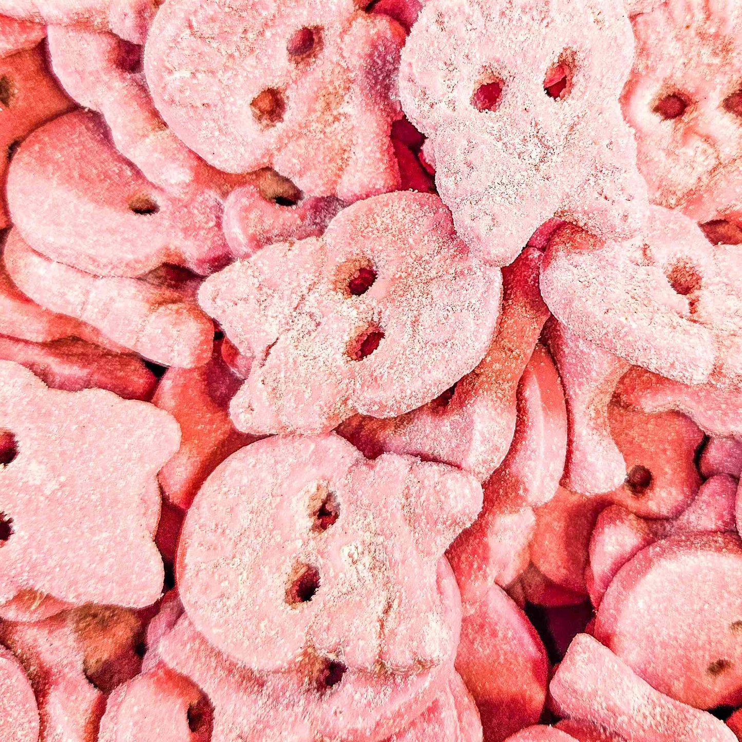 BUBS Sour Raspberry Skulls 100g