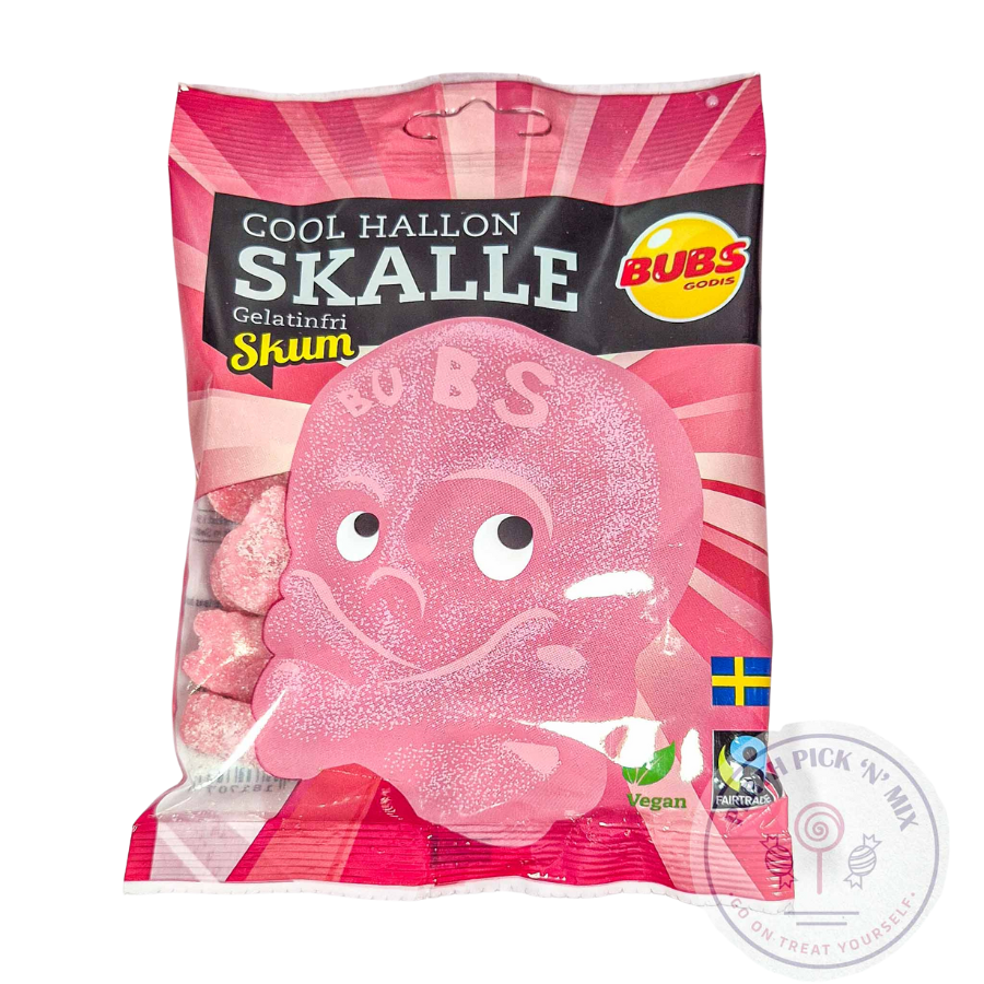 BUBS Mini Raspberry Skulls- BUBS Swedish Candy Online – Perth Pick N Mix