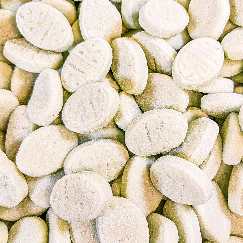 BUBS Mini Pear Sour Ovals 150g- BUBS Swedish Candy Online