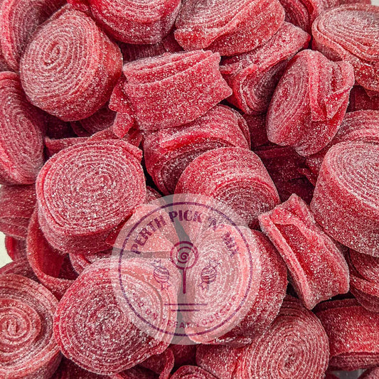 Fizzy Red Liquorice Rolls - UK Sweets Online