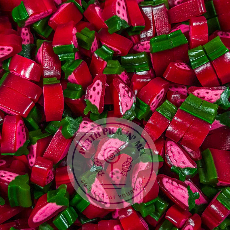 Strawberry Liquorice Slices - UK Sweets Online